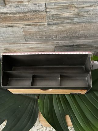 Organizador Escritorio Metal y Madera