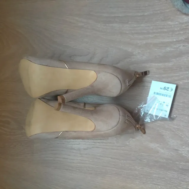 Botines Suiteblanco Beige 38 Nuevos