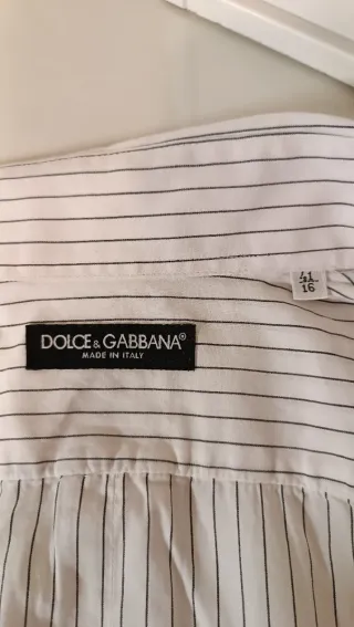 Camicia Dolce & Gabbana gessata 41/16