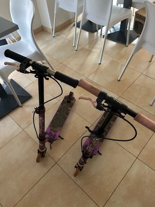 2 Patinetes Oxelo Plegables Morados