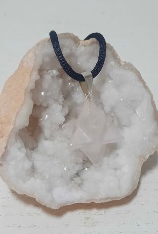 Colgante Cuarzo Rosa