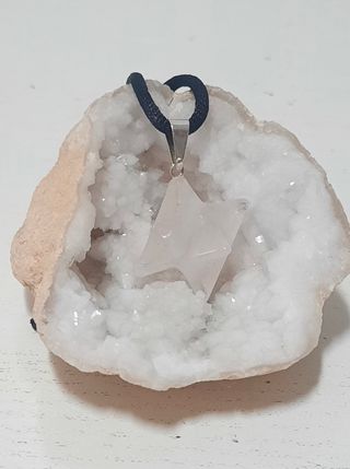 Colgante Cuarzo Rosa