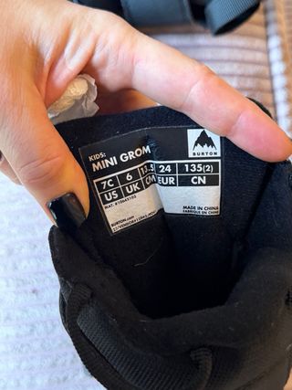Botas Snowboard Niños Burton Mini Grom Talla 24