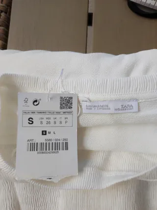 Camiseta Blusa Blanca Zara Nueva