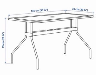 Tavolo da giardino in metallo grigio e 4 sedie