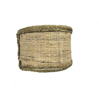 Aplique con casquillo de rafia y esparto natural