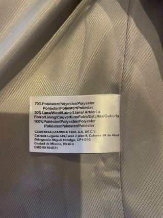 Chaqueta Sfera cuadros azul y blanco Talla M