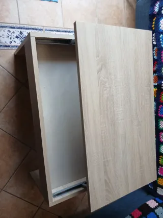 Mesa centro doble altura madera