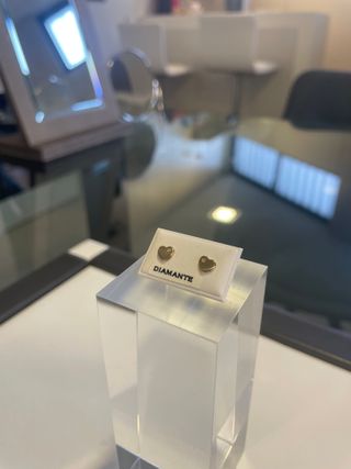 Pendientes Corazón Oro 18K Diamante