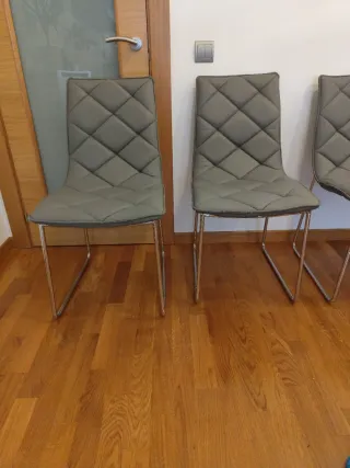 Sillas polipiel salón comedor (4 sillas)