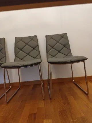 Sillas polipiel salón comedor (4 sillas)