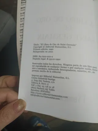 Libros de Saint Germain