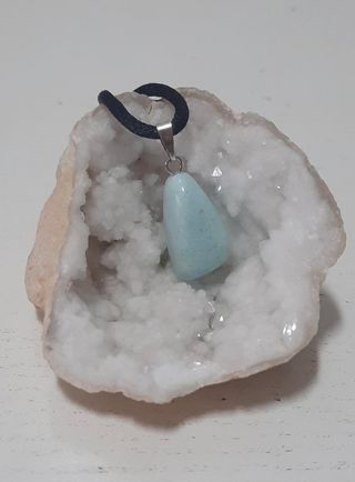 Colgante Aragonito Azul