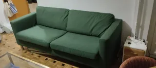 Sofá verde 200x90cm