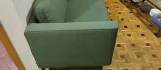 Sofá verde 200x90cm