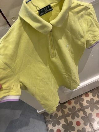 Polo Fred Perry Amarillo Mujer