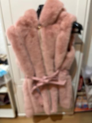 Chaleco pelo rosa Talla S