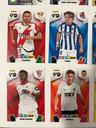 Lote 20 Cartas Adrenalyn 2025-2026
