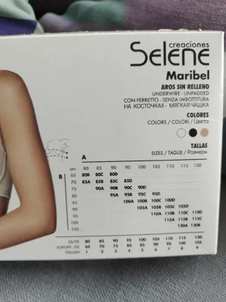 Sujetador Selene Maribel 110C Negro