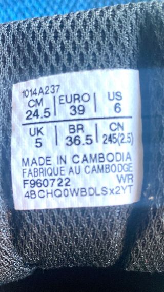 Scarpe Asics Blu/Bianco numero 39 usate running