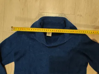 Abito blu collo alto