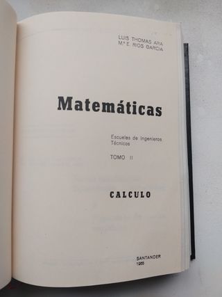 Curso de Matemáticas THOMAS ARA