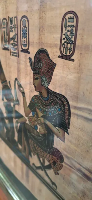 2 Cuadros Antiguos Egipcios Papel