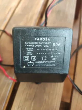 Cargador Famosa 606 Batería 6V 0.6A
