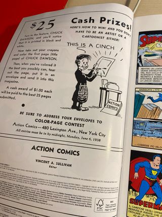 Action comics 1 dc facsimile superman