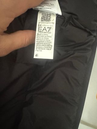 Abrigo Emporio Armani Negro