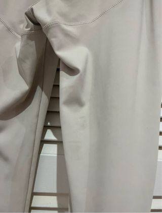 Leggings mayas largos beige talla S con etiqueta