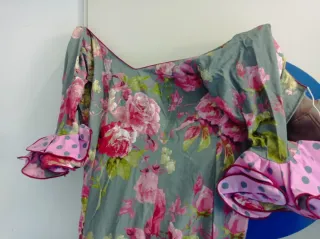 Traje Flamenca Volantes Flores