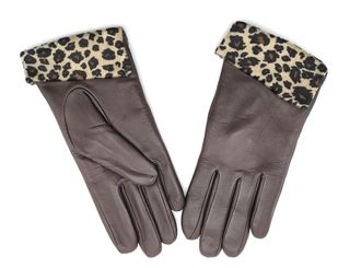 Guantes Piel Mujer Talla 7 Leopardo