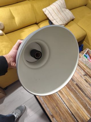 Lámpara colgante IKEA gris