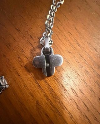 Collana Comete Uomo Acciaio e Diamante