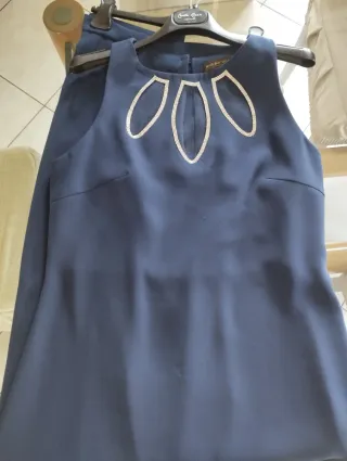 Tunica Eva Garavaldi Asimmetrica Blu