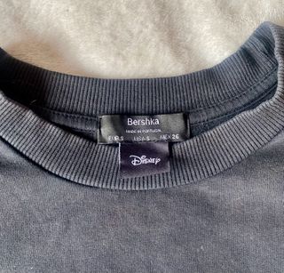 Sudadera Bershka Stitch Tie-Dye Gris S Oversized