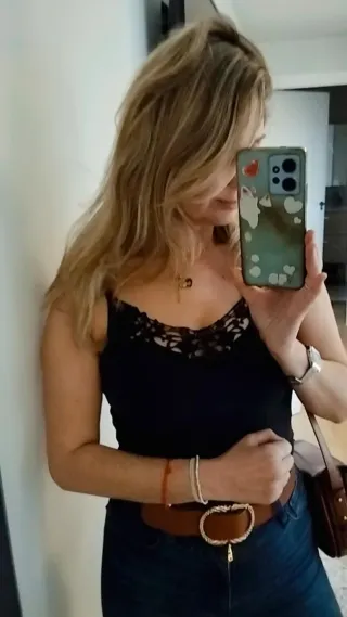 Camiseta Rouje Negra Encaje