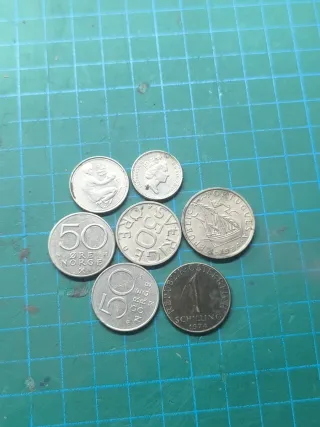 Lote monedas antiguas europeas