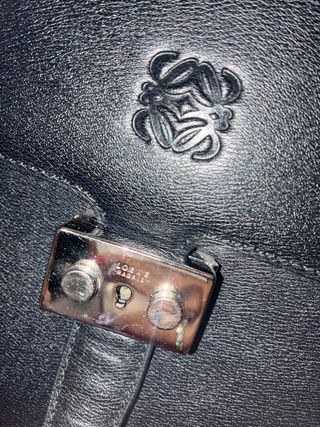 Maletín Loewe Negro Piel