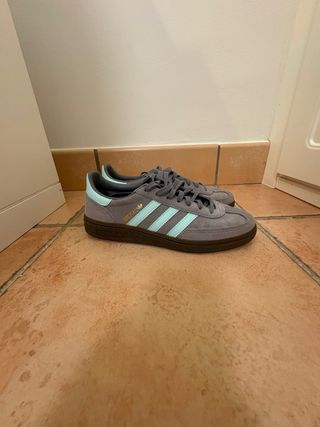 Adidas Spezial Gris y Turquesa Talla 38 2/3