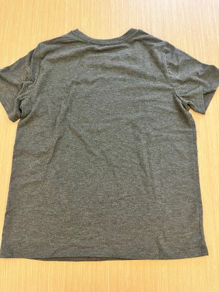 Camiseta gris con estampado de montaña