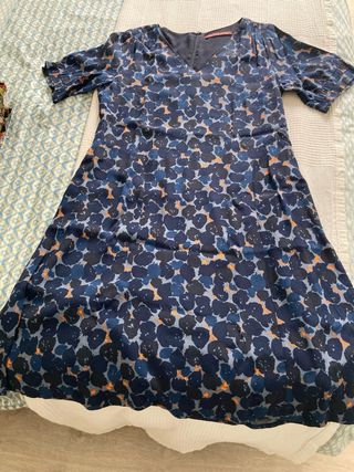 Vestido estampado floral azul