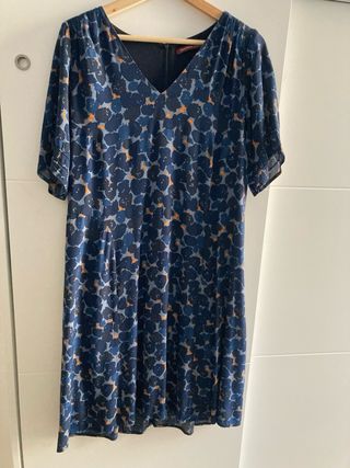 Vestido estampado floral azul