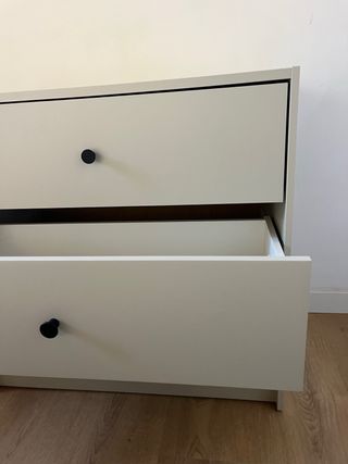 Cómoda Ikea 3 cajones beige/gris