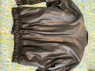 Giaccone vintage vera pelle uomo nero