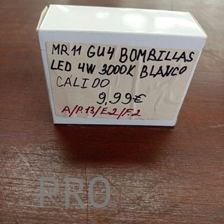 4 Focos LED 12V - GU5.3