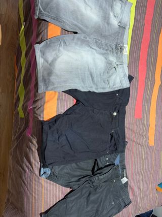 Lote 3 vaqueros cortos hombre Talla 38