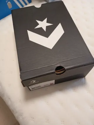 Converse negras de bota con plataforma talla 36.5