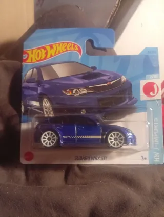 Coche Hot Wheels Subaru WRX STI Azul